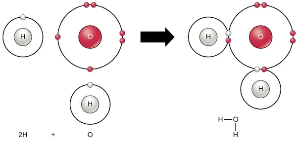 Aigua - Enllaç covalent polar